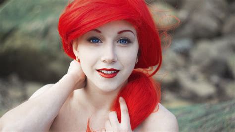 Bright Red Hair Blue Eyed Girl Wallpapers And Images