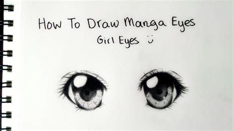 How To Draw Manga Girl Eyes Youtube