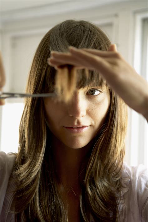 How To Cut Your Own Bangs Popsugar Beauty