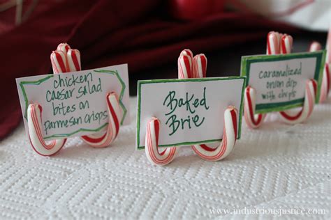 Basic for parties and small events. $mall Town Thriftiness: Christmas Name Card Ideas