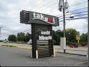 Maybe you would like to learn more about one of these? Simply June: Takumi Japanese Restaurant @ Nashua, NH