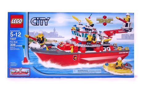Fire Boat Lego Set 7207 1 Nisb Building Sets City Fire