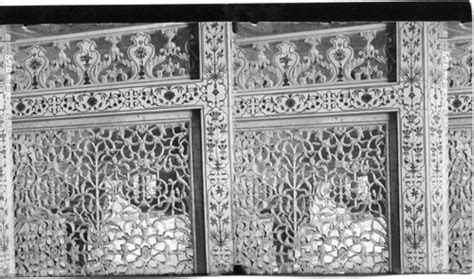 Lace Like Screen Of Delicatily Carved Marble Inlaid With Gems Taj Mahal