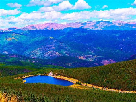 Mt Evans In Clear Creek County Colorado The Lake Is Echo Lake