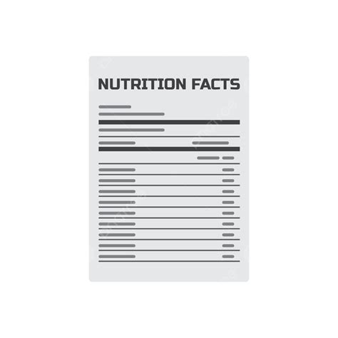 Etiqueta De Informaci N Nutricional Png Informaci N Nutricional