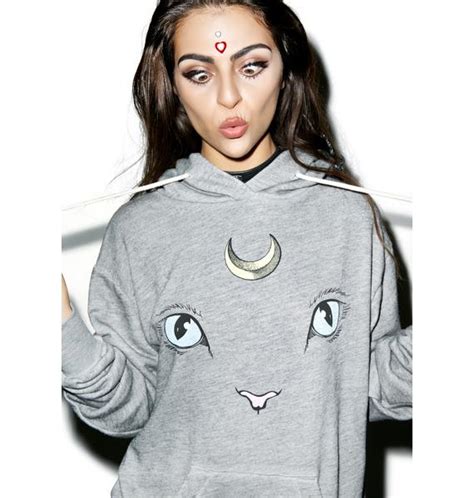 Wildfox Couture Cat And Moon Cuddles Hoodie Dolls Kill
