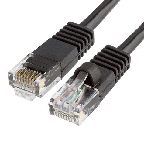 Usually, only the middle four pins are used. RJ45 Cat5e 350 MHz Ethernet Network Cable - 1.5feet Black