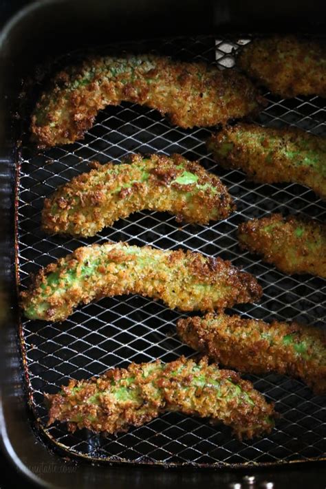 Avocado Fries With Lime Dipping Sauce Air Fryer Or Oven