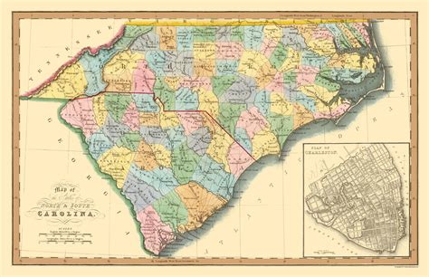 North And South Carolina Map