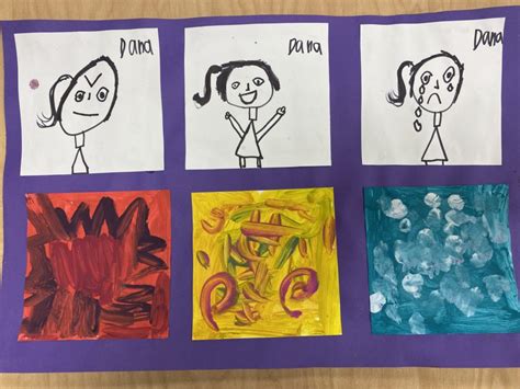 Kindergarten Shows Emotions Art With Ms Bruce