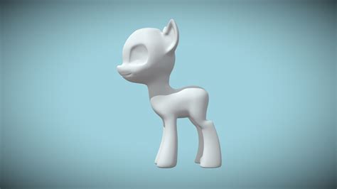 My Little Pony Base Download Free 3d Model By Jcatt Officialjcatt