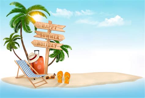 How To Create A Summer Vacation Background In Adobe Illustrator Rob