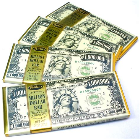 Buy Chocolate Lovers Pack Of 4 Million Dollar Bill Currency Themed Milk