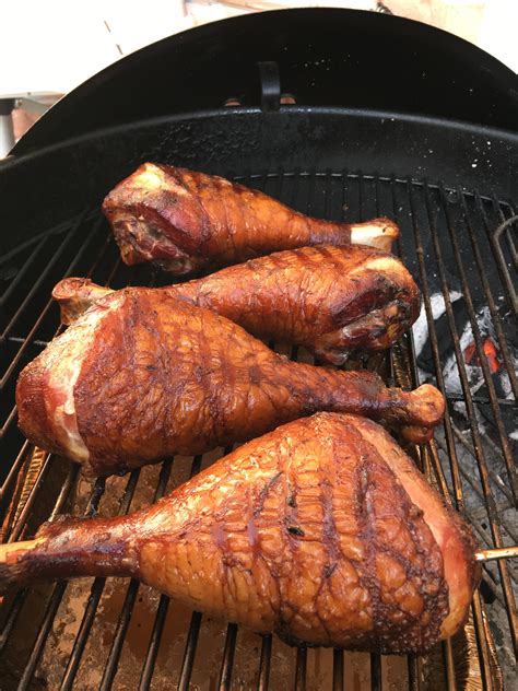 Some smoked turkey legs! : r/webergrills