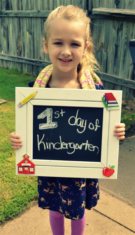 First Day Of Kindergarten Kindergarten