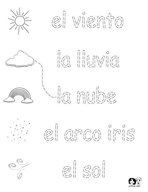 Spanish For Kids Woksheets