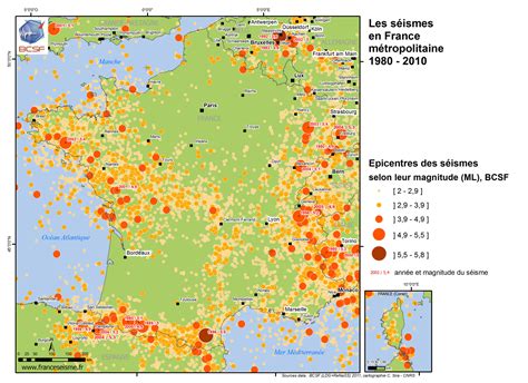 Carte Seisme En France My Blog