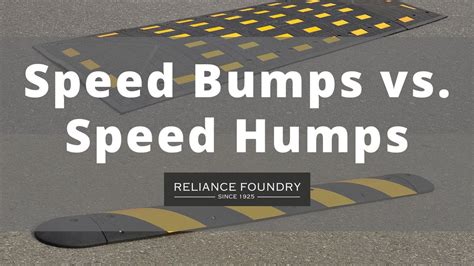 Speed Bumps Vs Speed Humps Youtube