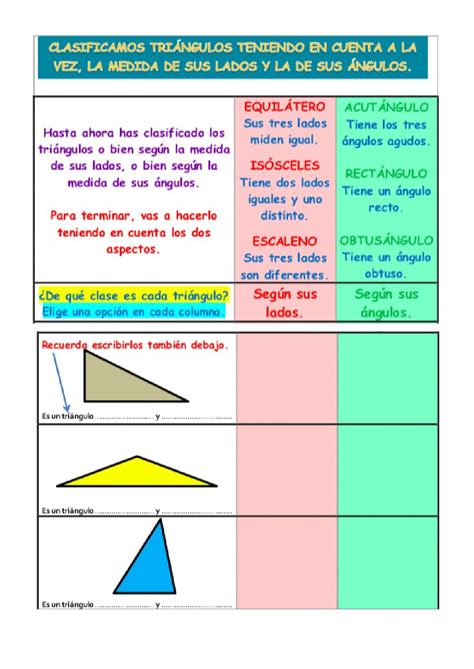 Clasificacion De Triangulos Para Ninos De Primaria Abc Fichas Images Porn Sex Picture