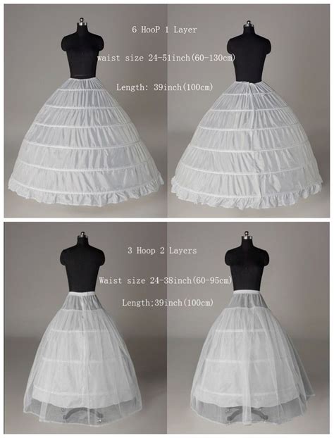 6 Hoop 3 Hoop New White Petticoat Wedding Gown Crinoline Petticoat