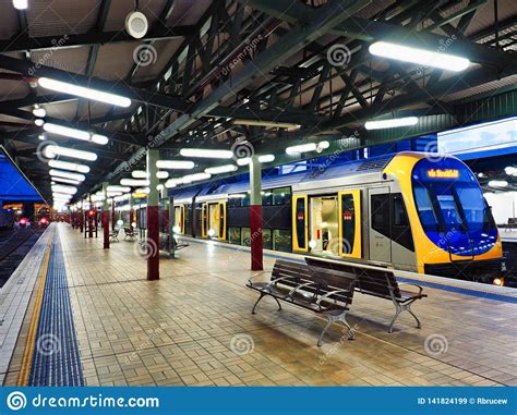 Central Railway Station Platforms At Daybreak Sydney Australia