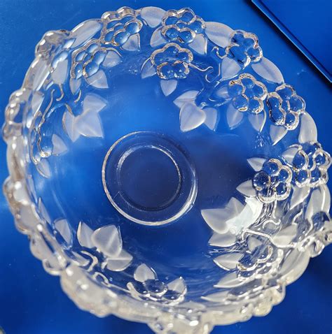 Walther Crystal West Germany Glass Bowl Mikasa Carmen Embossed Etsy