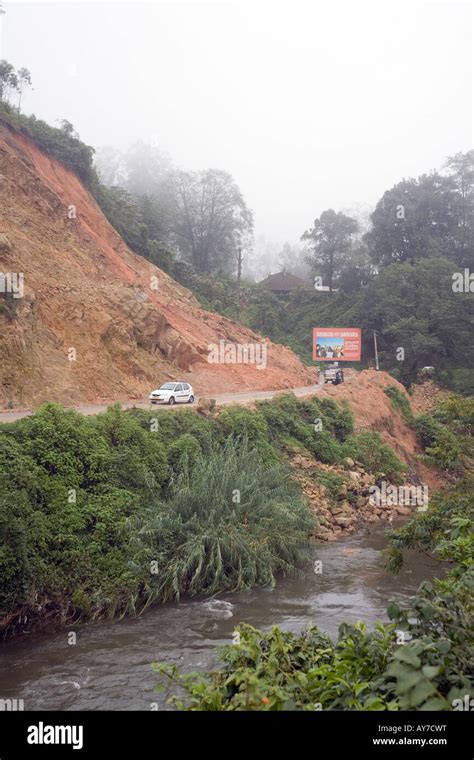 Landslides Triggered By Monsoon Rains Endanger Road Traffic In The High
