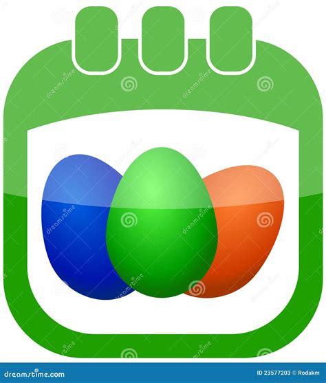 Icon Easter Calendar Stock Vector Illustration Of Calendar 23577203