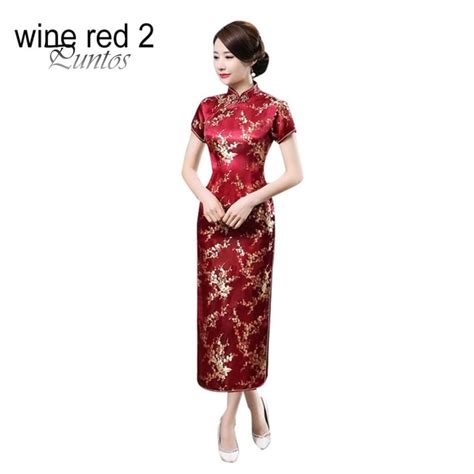Купить Традиционное китайское женское длинное вечернее платье подружки невесты Cheongsam с
