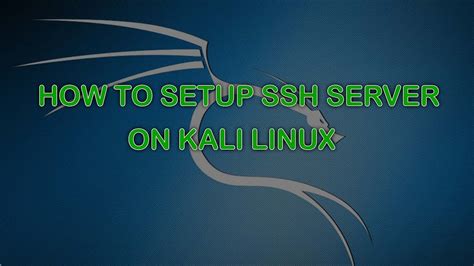 Thankfully, you have learned 17 essential ssh commands that every webmaster should know. How to Setup SSH Server on Kali Linux - YouTube