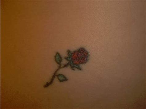 Small Red Rose Tattoo Tattooimages Biz