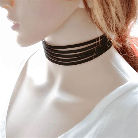 Aliexpress Com Buy Harajuku 90 S Black Velvet Choker Necklace 5