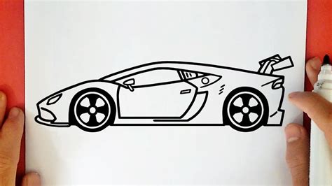 Como Dibujar Un Carro Lamborghini Youtube