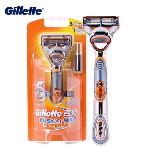 Gillette Fusion Power Razor Men Face Safety Shave Shaver 5 Powerglide