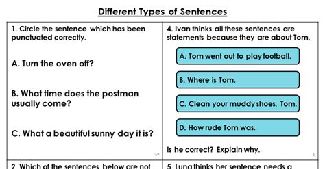 Year 3 Different Types Of Sentences Lesson Classroom Secrets