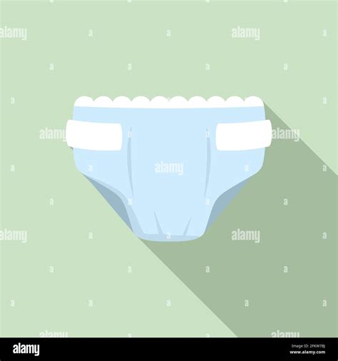 Bed Diaper Icon Flat Style Stock Vector Image Art Alamy
