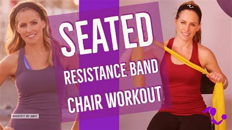 10 Minute Bodysit Seated Resistance Band Workout At Home Chair Workout