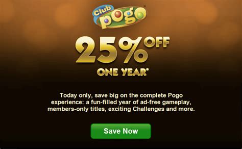 Club Pogo Coupon Code Save 25 On One Year — Today Only
