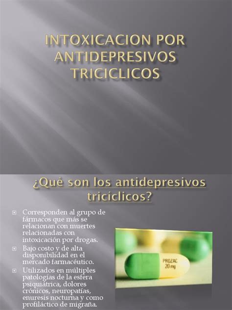 intoxicacion por antidepresivos triciclicos pdf antidepresivo depresión estado de ánimo
