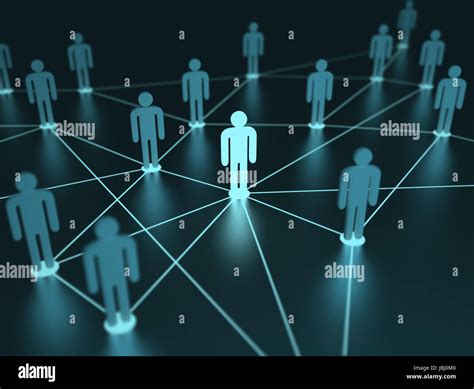 People Interconnected On Concept Team Hi Res Stock Photography And