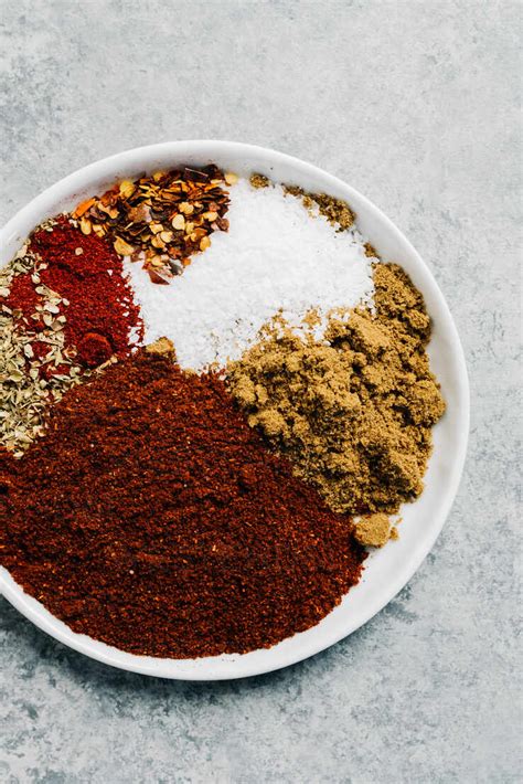Assorted Blend Of Spices For A Chili Con Carne Recipe Stock Photo
