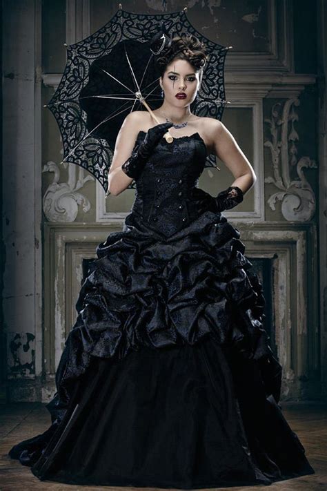 Goth Black Wedding Dress A Perfect Choice For Unconventional Brides
