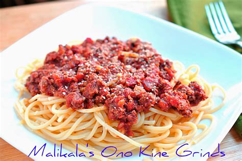 Malikala S Ono Kine Grinds Pioneer Woman S Spaghetti Sauce