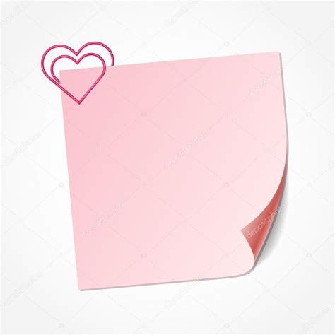 Pink Sticky Note Stock Vector Image By ©enmaler 105366994