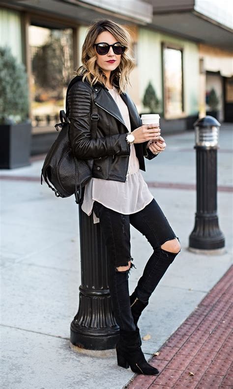 45 Innovative Leather Jacket Outfit Ideas To Try In 2015