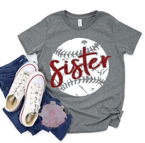 Baseball Sister Shirt Baseball Shirts Baseball Tees Baseball Sister Shirts Baseball