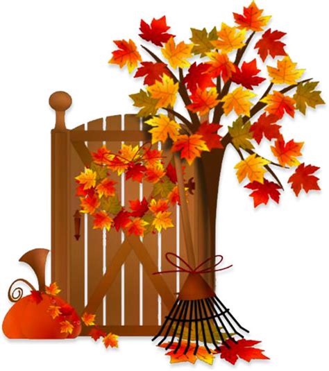 Happy Fall Leaves Clip Art