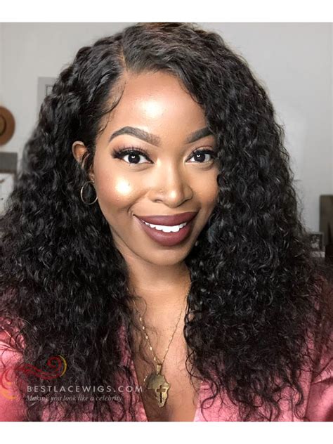 Heavy Density Curly Indian Remy Hair 360 Lace Wigs