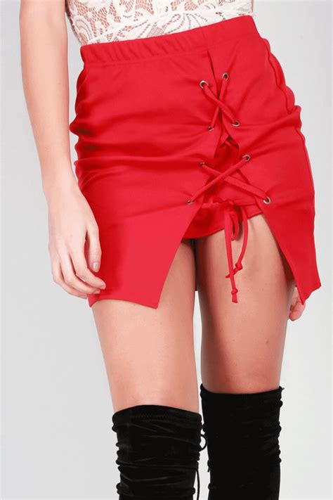 Womens Peplum Ruffle Frill Hem Bodycon Ladies Stretchy High Waisted Mini Skirt Ebay