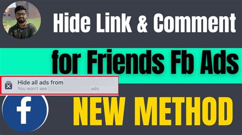 How to hide likes and comments from my friends on Facebook Ads - YouTube